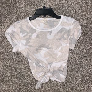 free people camo tee